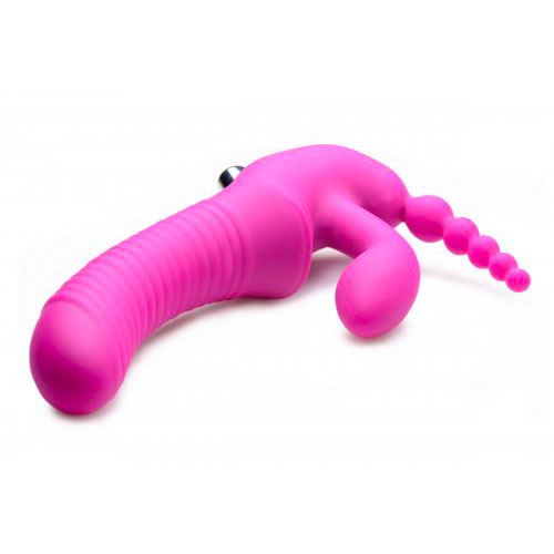 RegalRiderVibratingSiliconeStraplessStrapOnTripleGDildo3.jpg